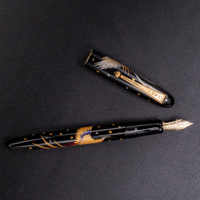 Namiki Nippon Art Fountain Pen - Golden Pheasant black and gold