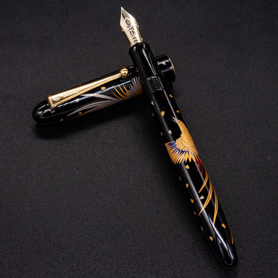 Namiki Nippon Art Fountain Pen - Golden Pheasant black lacquer