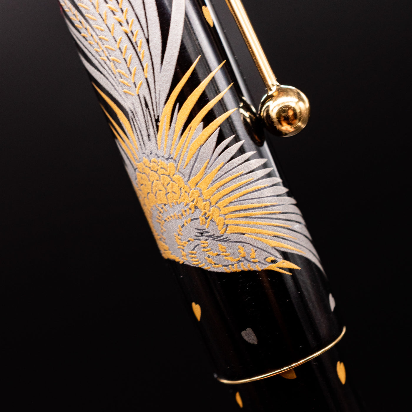 Namiki Nippon Art Fountain Pen - Golden Pheasant details