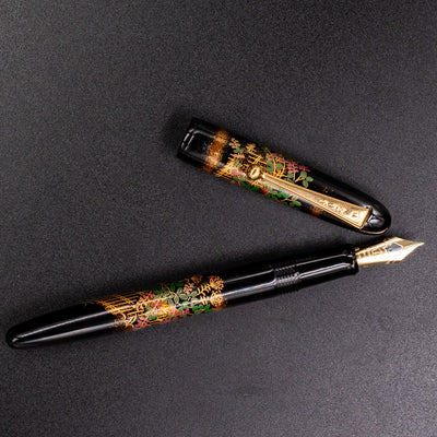 Namiki Yukari Flower Fence Fountain Pen gold trim