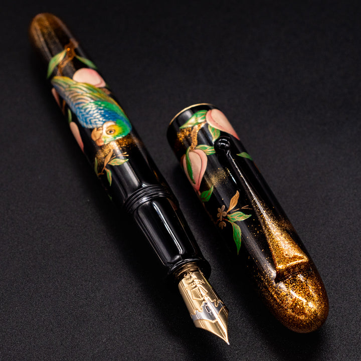 Namiki Yukari Royale Parrot with Peach Maki-e Fountain Pen – Truphae