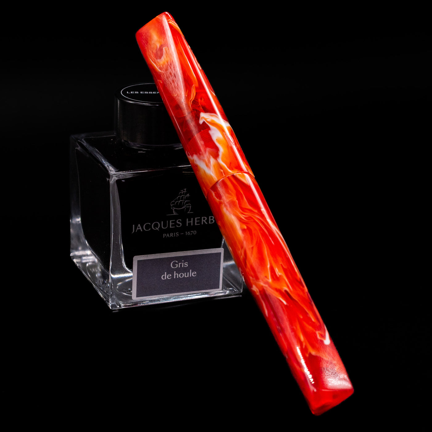 newton for chatterley prospector primary manipulation coral fountain pen capped