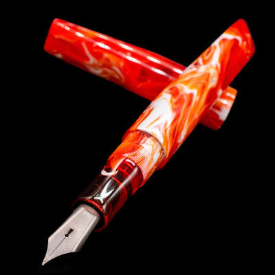 newton for chatterley prospector primary manipulation coral fountain pen uncapped