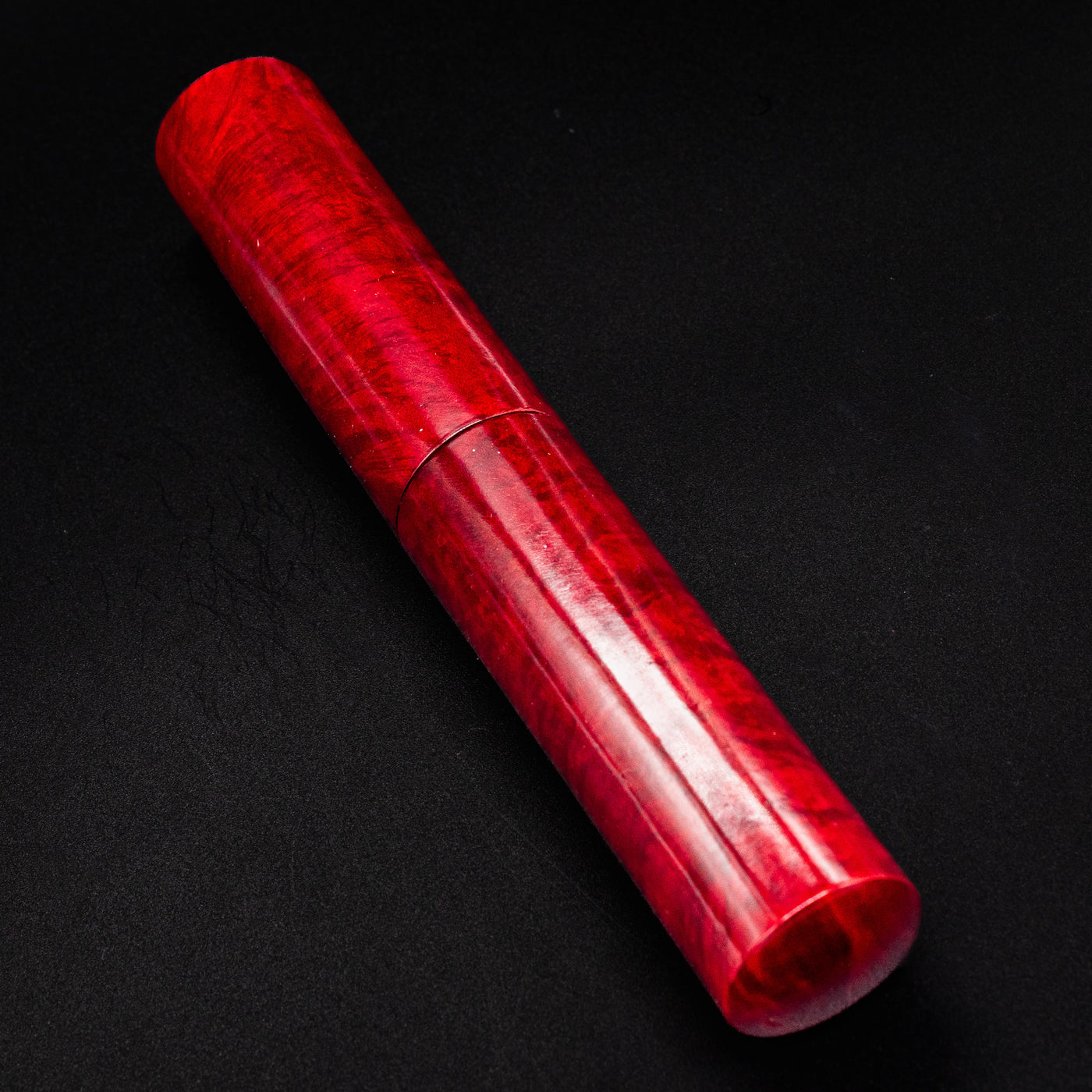 Briarwood pen tube case for the OMAS AM87 fountain pen