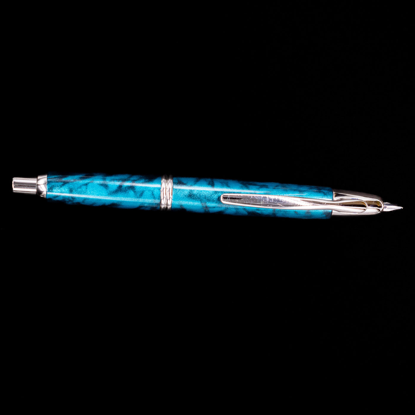Pilot Vanishing Point 2019 Limited Edition Tropical Turquoise Fountain Pen - Preowned blue