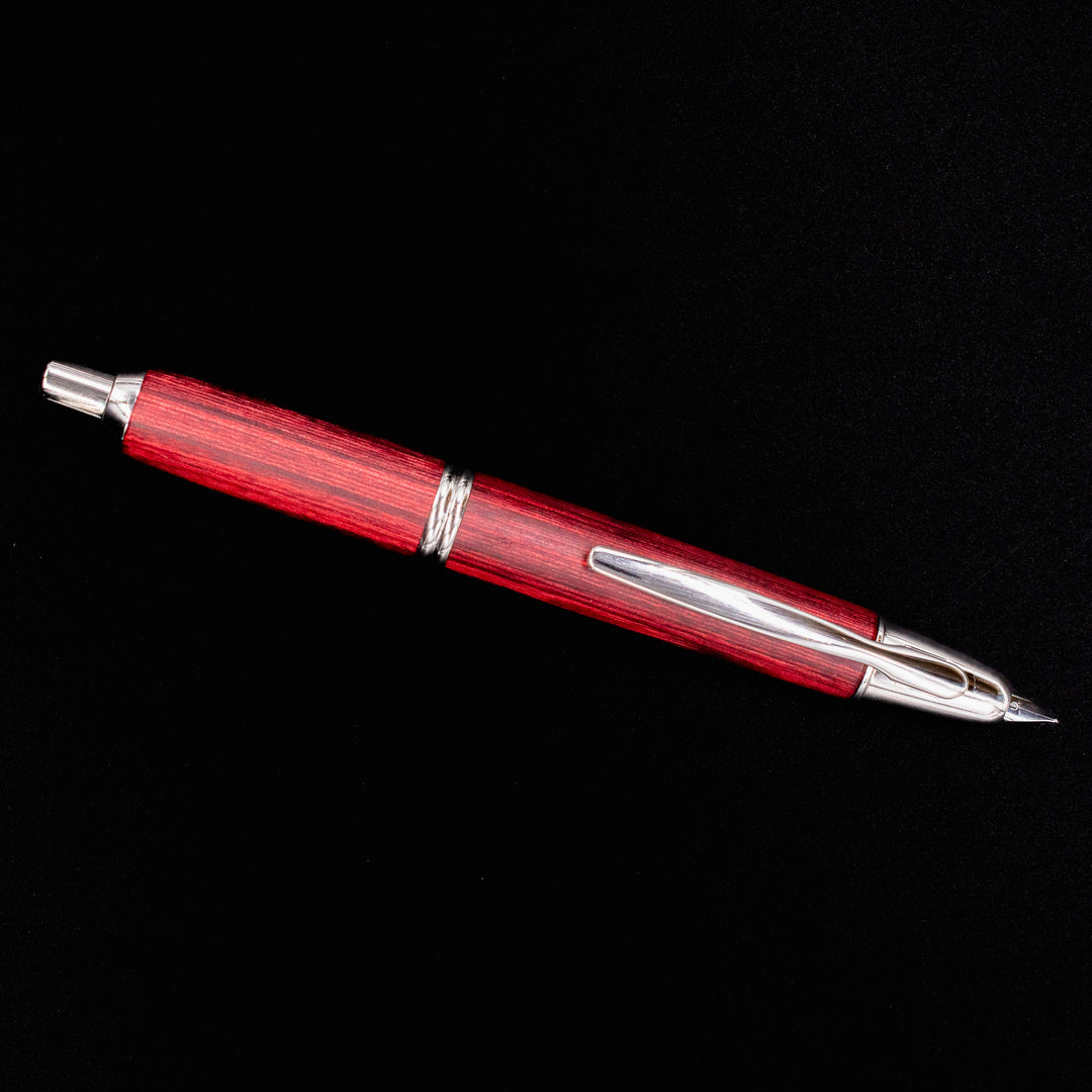 Pilot Vanishing Point Red Birchwood Fountain Pen | 18k Nib – Truphae