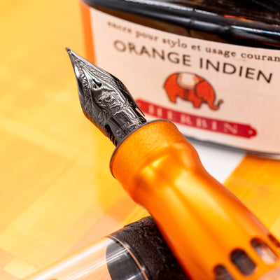 Pineider Mystery Fast Filler Fountain Pen - Orange (14k Nib)