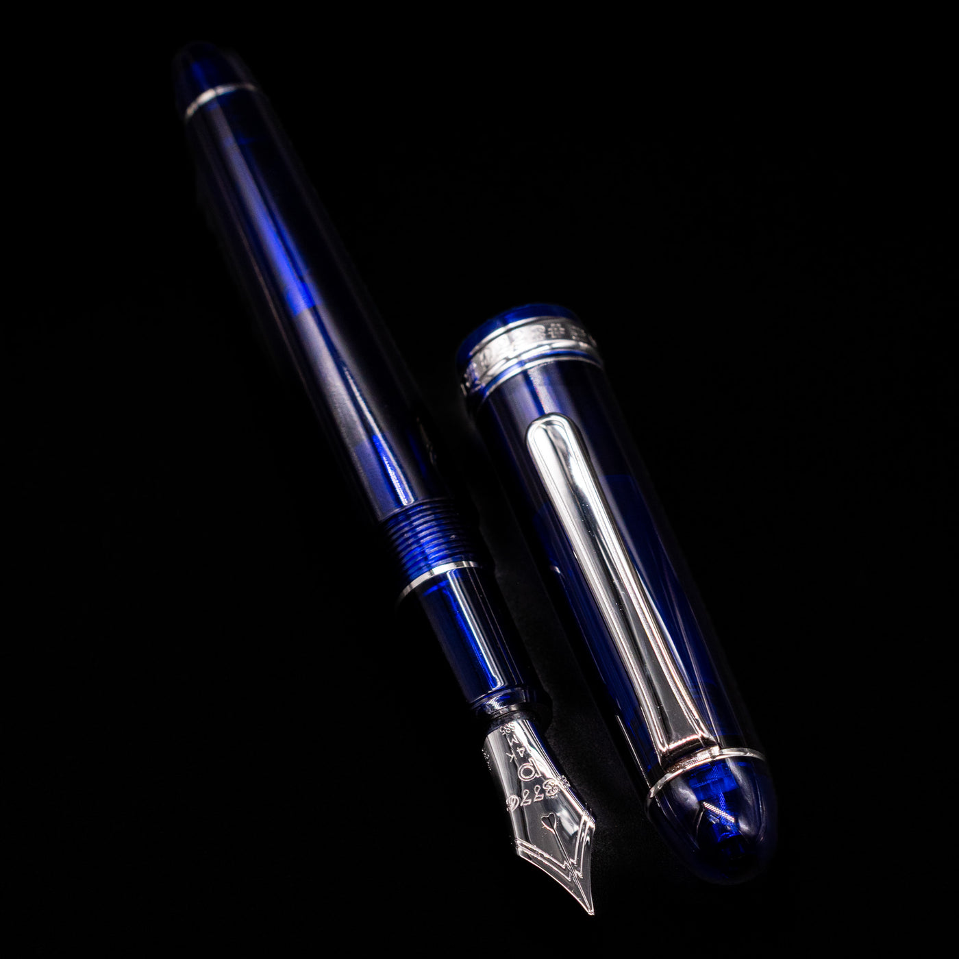 Platinum 3776 Century Chartres Blue Rhodium Fountain Pen – Truphae