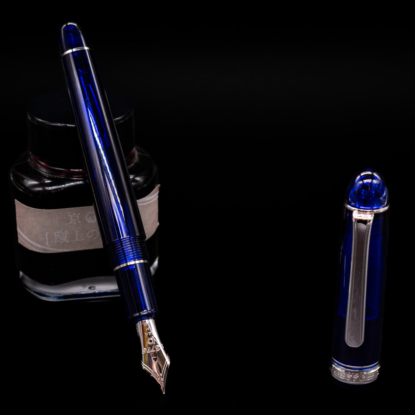 Platinum 3776 Century Chartres Blue Rhodium Fountain Pen – Truphae