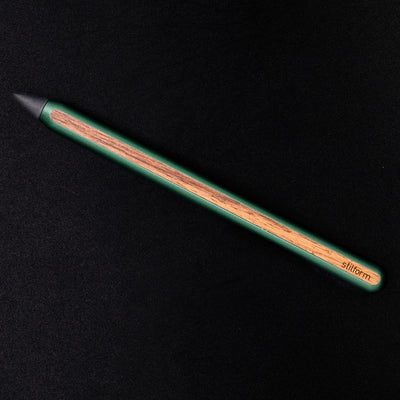 Stilform AEON Pencil Aurora Green - full overhead view