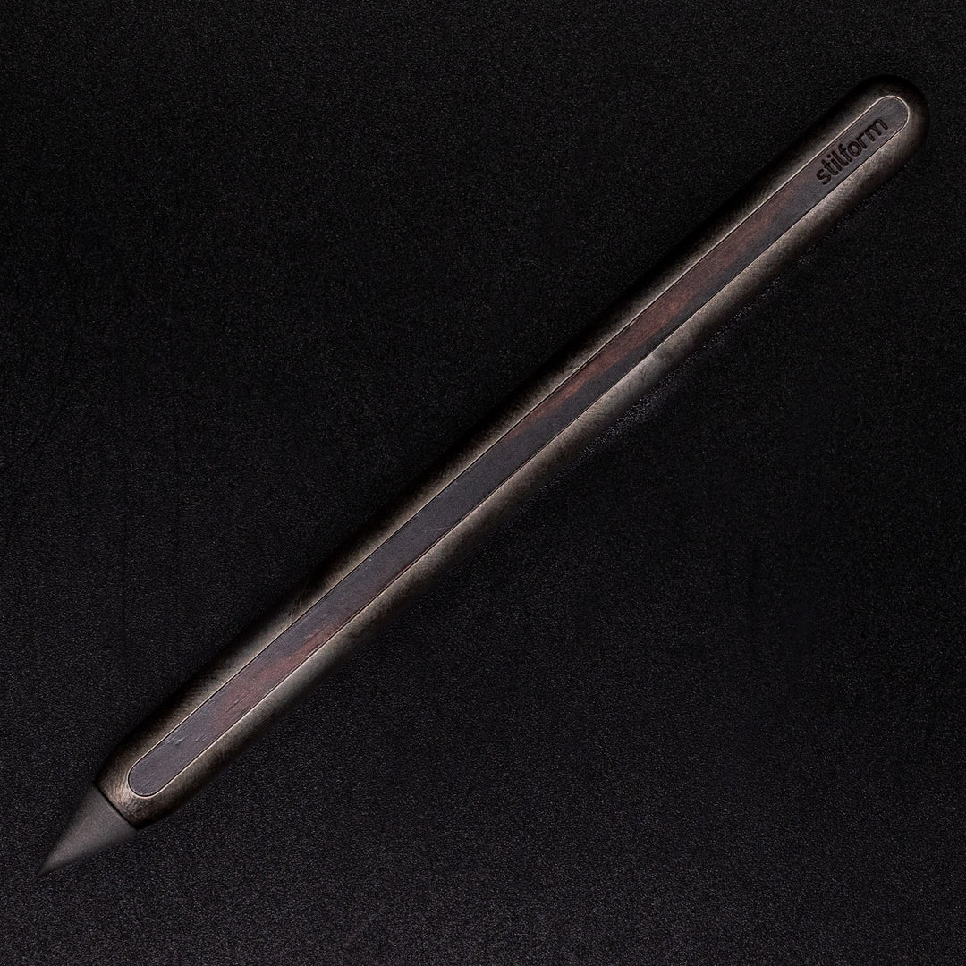 Stilform AEON Pencil – Titanium with Ebony Veneer, Black DLC