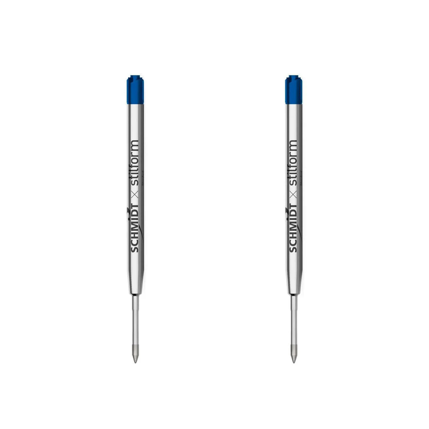 Stilform G2 ISO Refill 2-Pack Medium Blue – smooth ballpoint pen ink refills for everyday writing