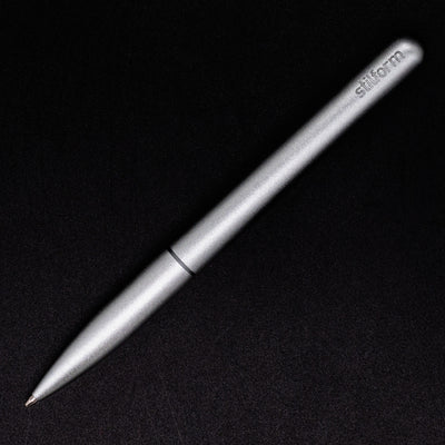 Stilform PEN Ballpoint Pen Comet Grey - full overhead view