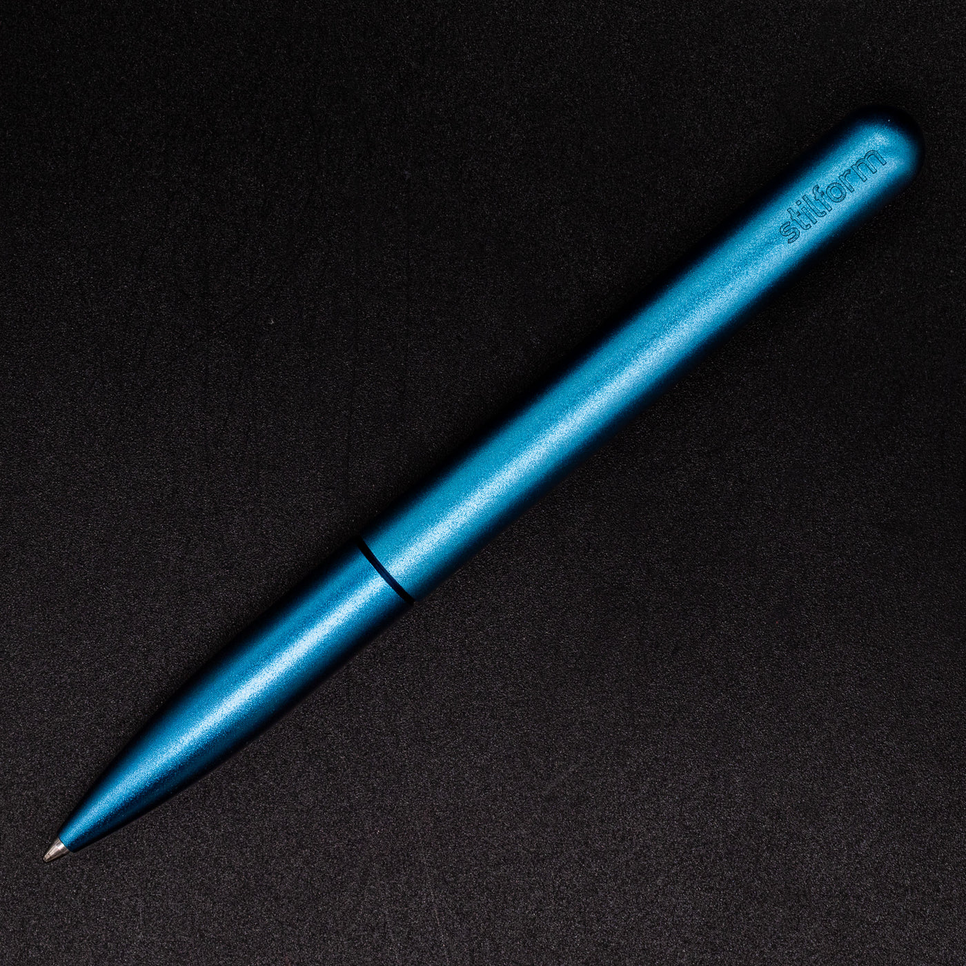 Stilform PEN Ballpoint Pen Night Sky Aluminum - full overhead view