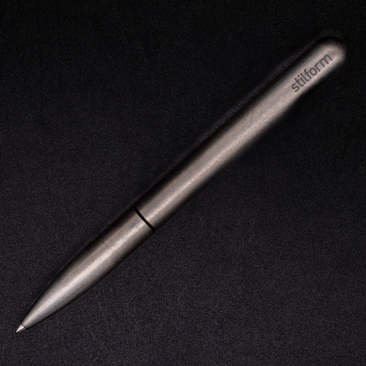 Stilform PEN Ballpoint Pen Titanium DLC - full overhead view