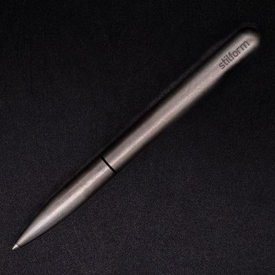 Stilform PEN Ballpoint Pen Titanium DLC - full overhead view