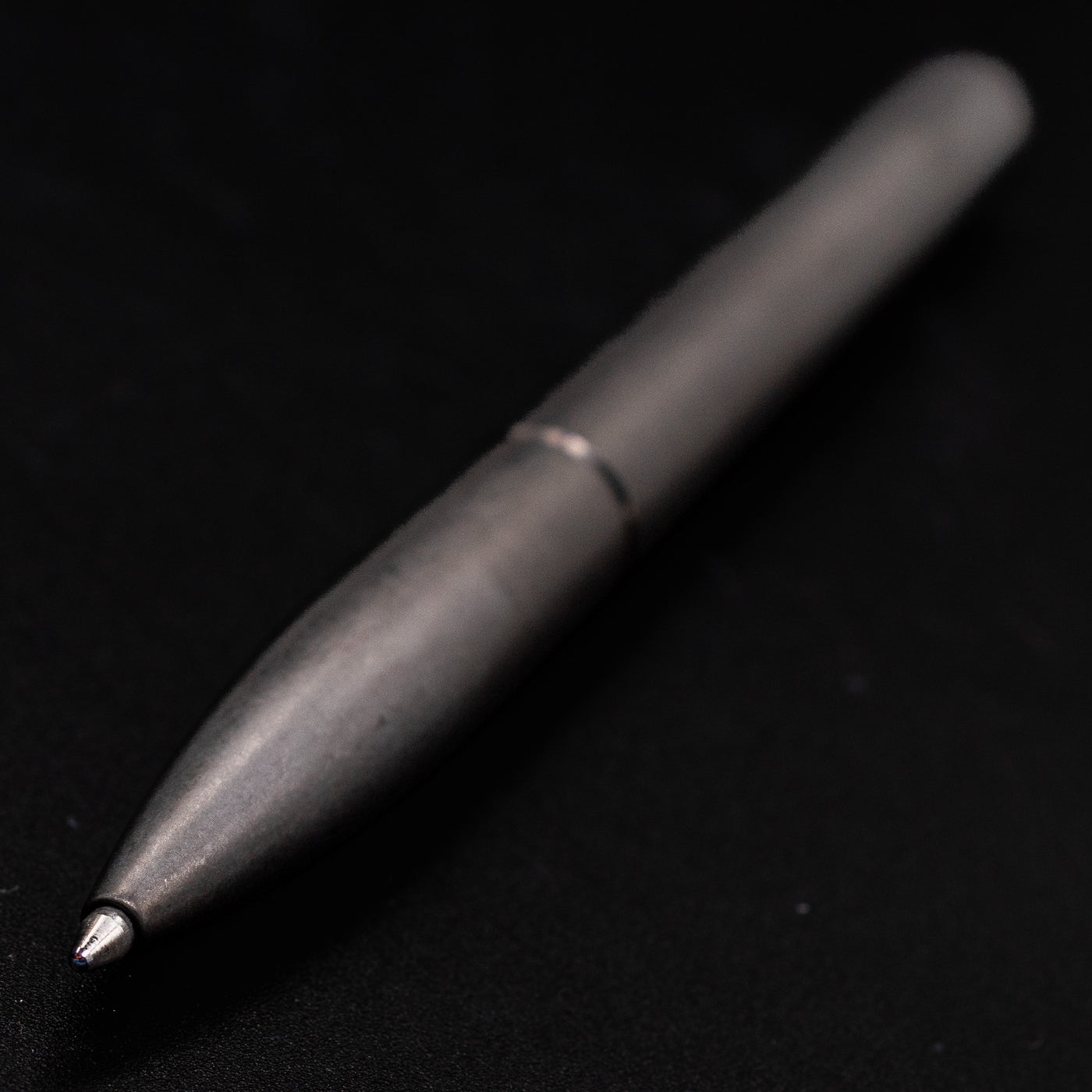 Stilform PEN Ballpoint Pen Titanium DLC - closeup view of ballpoint tip