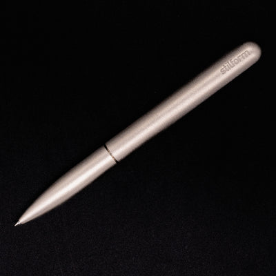Stilform PEN Ballpoint Pen Titanium Matte - full overhead view