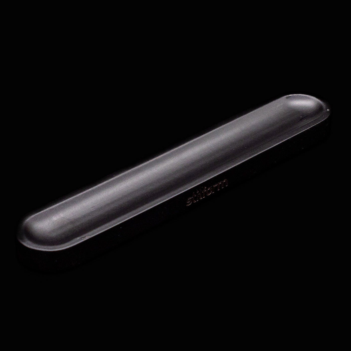 Stilform Wooden Pen Holder Ebony - side angle view