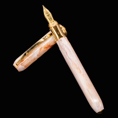 Visconti Comedia Virgilio Fountain Pen propped open on its cap