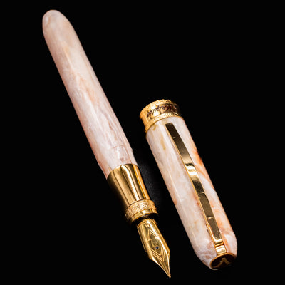 Visconti Comedia Virgilio Fountain Pen with separate cap and body shown