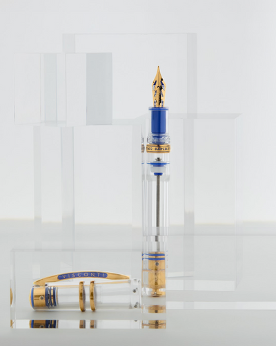 Side view of Visconti Homo Sapiens Full Demo Fountain Pen showing full uncapped silhouette