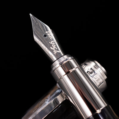 Close up of the nib on the Visconti Van Gogh The Potato Eaters Fountain Pen