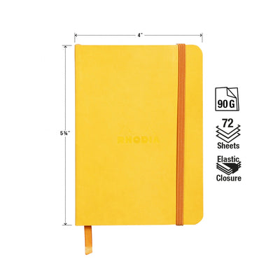 Rhodia Rhodiarama Soft Cover A6 Yellow Dotted Notebook Measurements