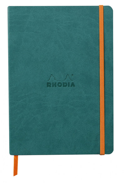 Rhodia Rhodiarama Soft Cover A5 Peacock Dotted Notebook