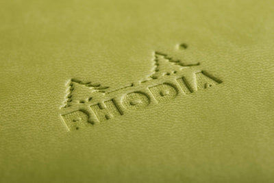 Rhodia Rhodiarama Hard Cover A6 Anise Lined Webnotebook Logo