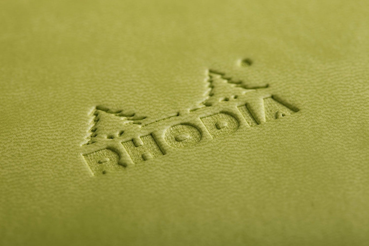 Rhodia Rhodiarama Soft Cover A6 Anise Lined Notebook Logo