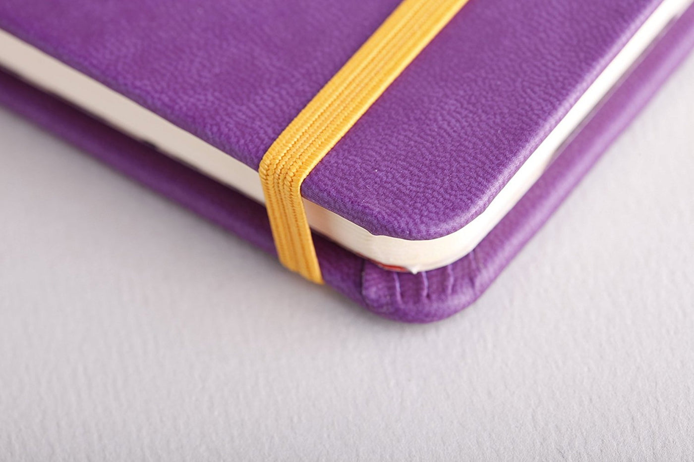 Rhodia Rhodiarama Hard Cover A5 Purple Dotted Notebook Elastic Band