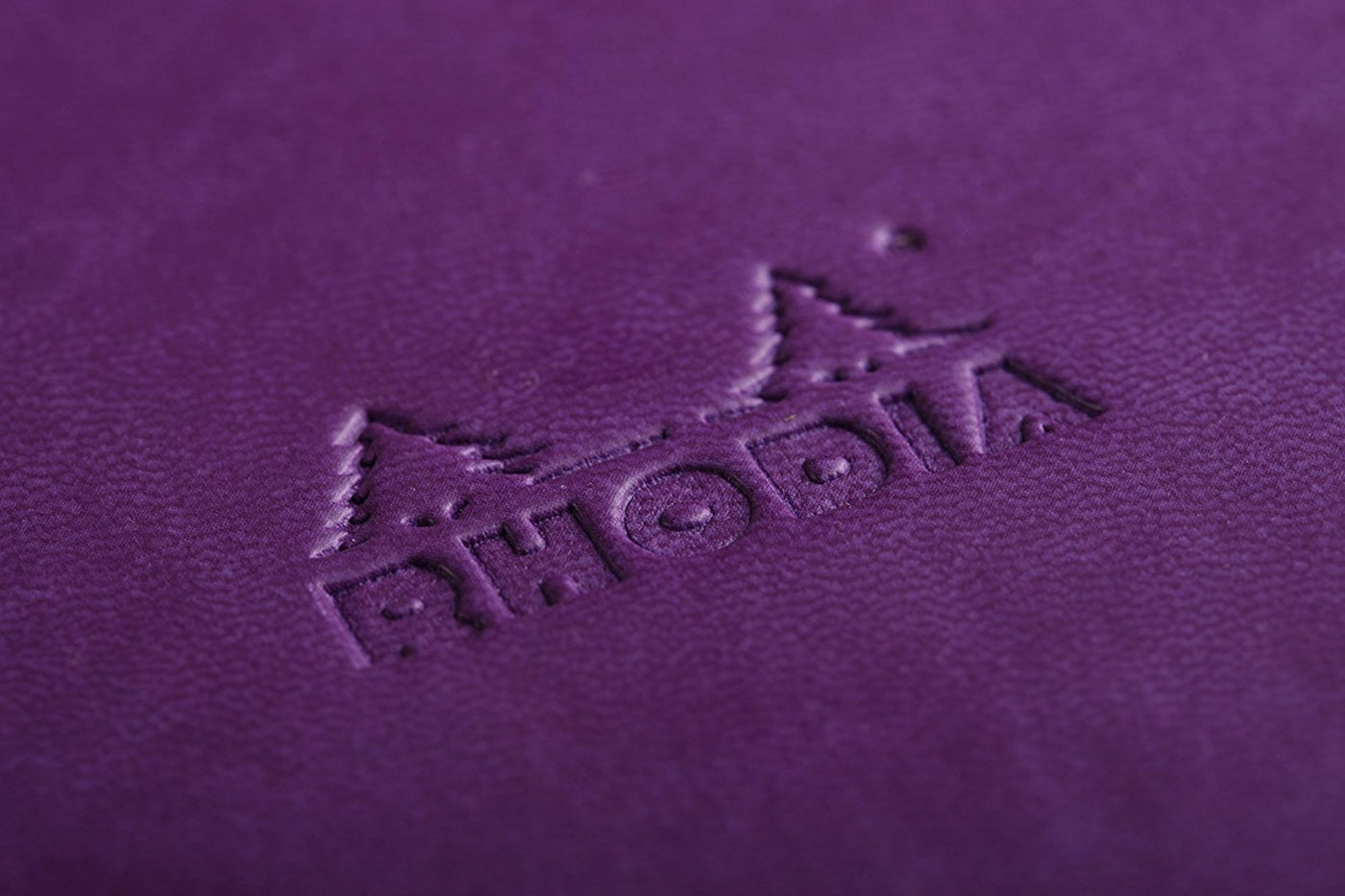 Rhodia Rhodiarama Soft Cover A5 Purple Lined Notebook Logo