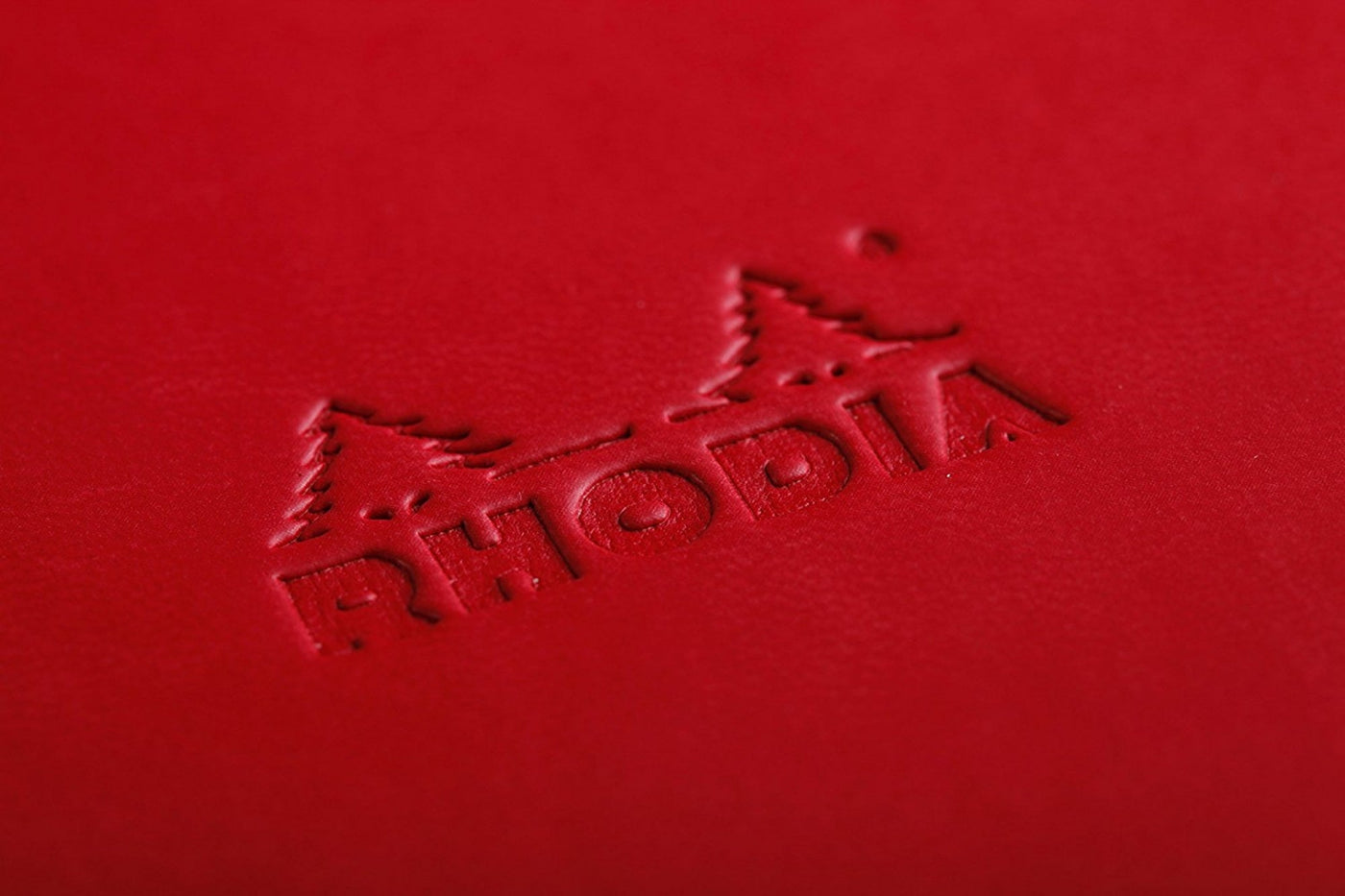Rhodia Rhodiarama Soft Cover A6 Poppy Lined Notebook Logo