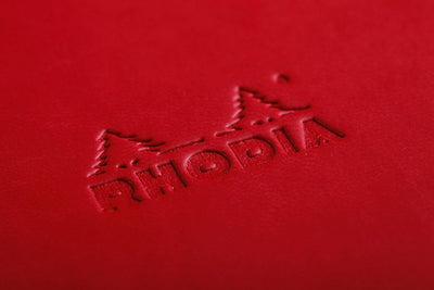 Rhodia Rhodiarama Soft Cover A6 Poppy Dotted Notebook Logo