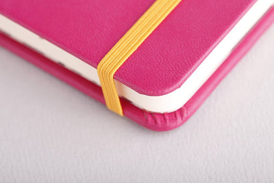 Rhodia Rhodiarama Soft Cover A6 Raspberry Lined Notebook Elastic Band