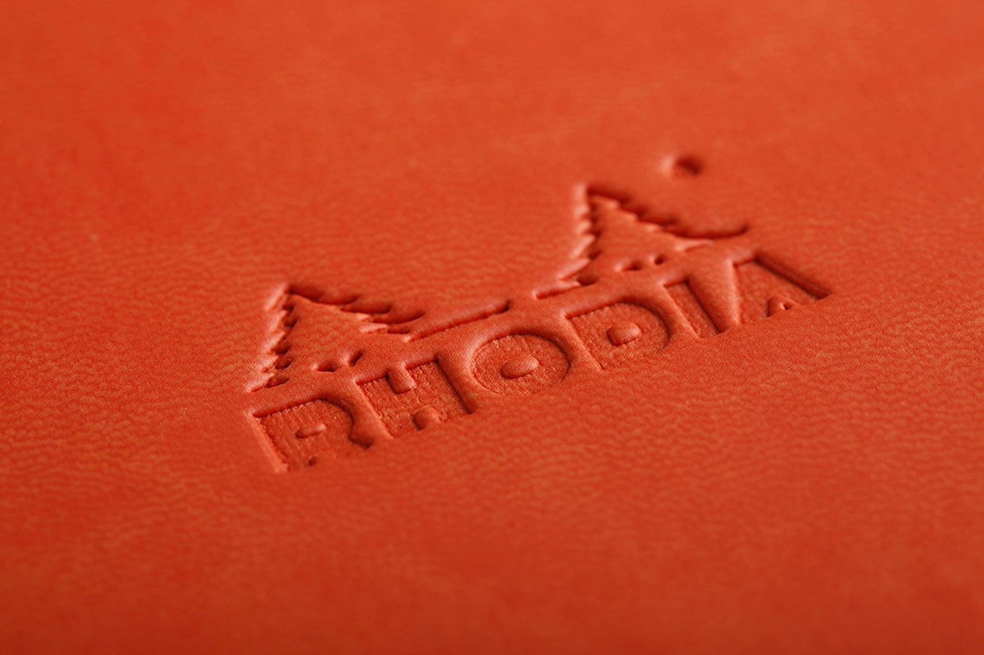 Rhodia Rhodiarama Soft Cover A5 Tangerine Dotted Notebook Logo