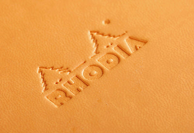 Rhodia Rhodiarama Hard Cover A6 Orange Lined Webnotebook Logo