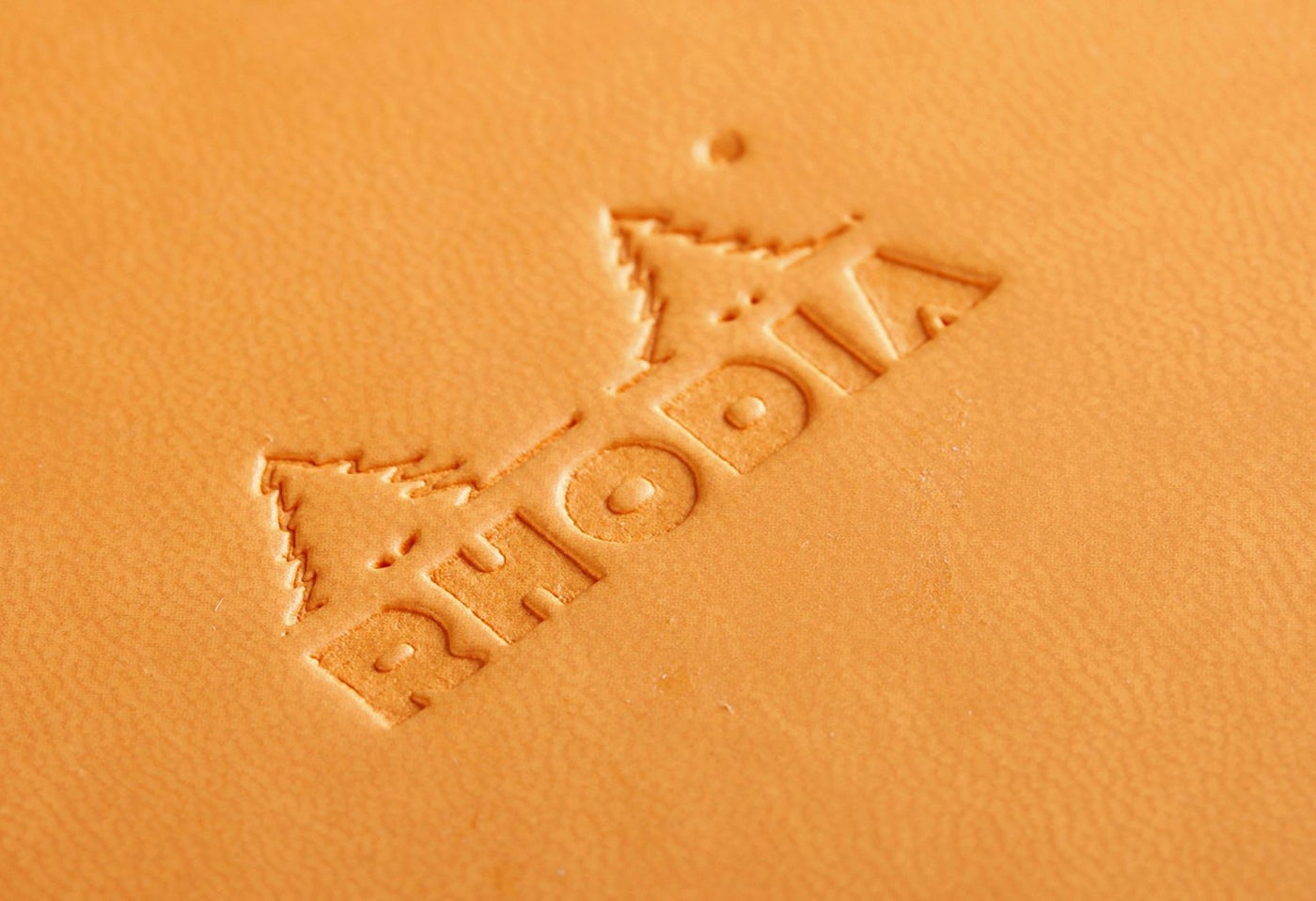 Rhodia Rhodiarama Soft Cover A5 Orange Lined Notebook Logo