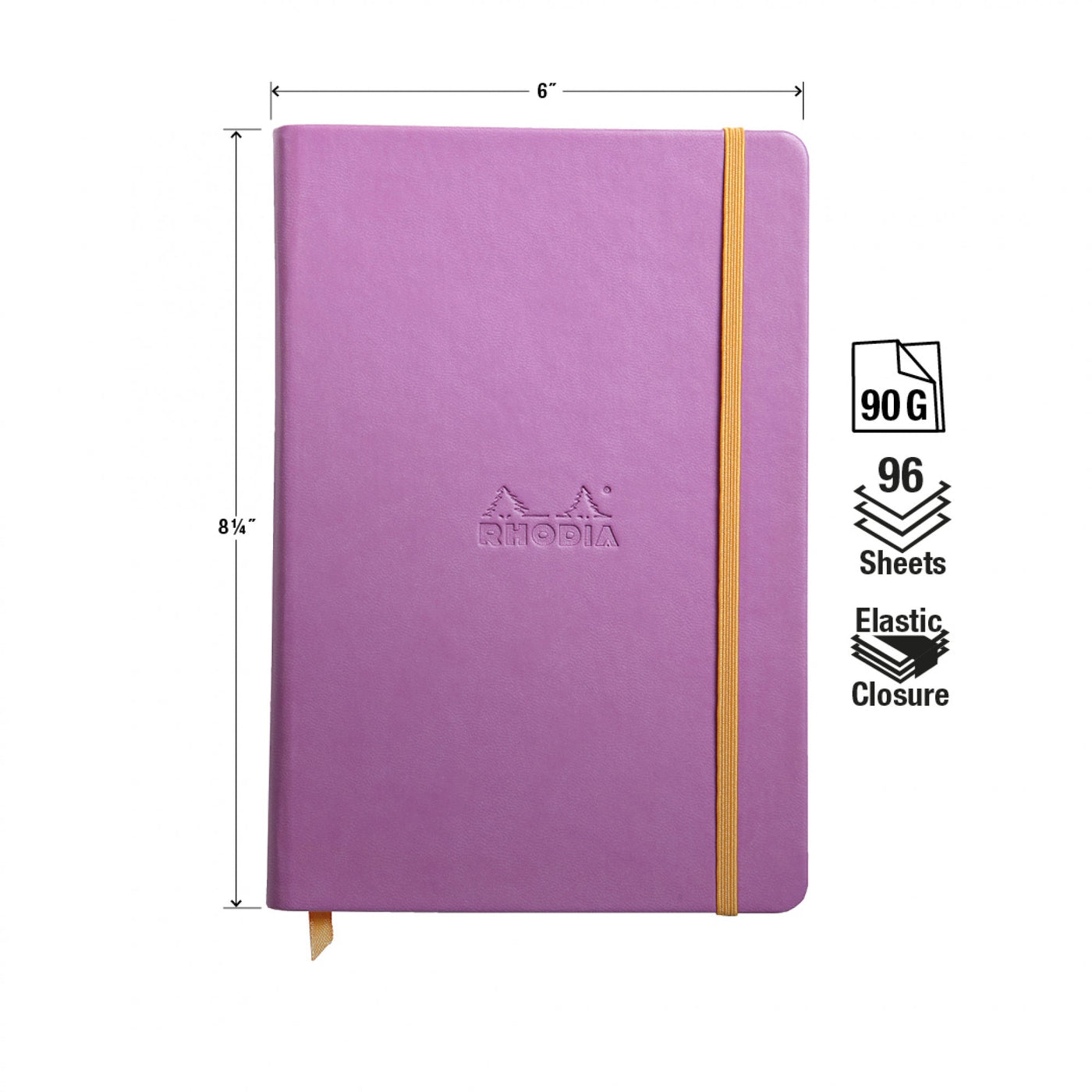 Rhodia A5 Hardcover Webnotebooks - Orange, Lined, Pen Place