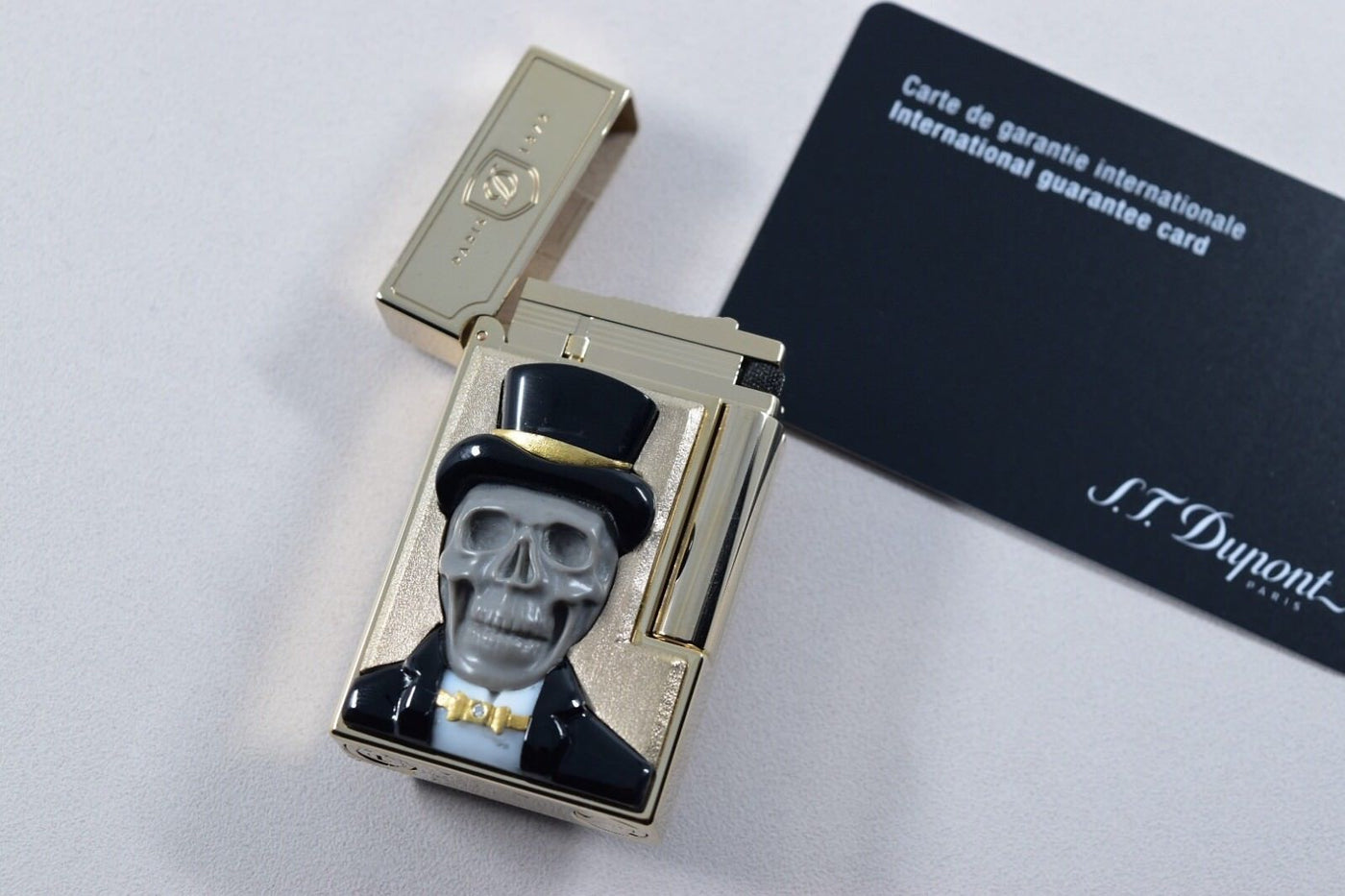 ST Dupont Stones of Fortune Dandy Skull Limited Edition of 8 Lighter & Sculpture-ST Dupont-Truphae