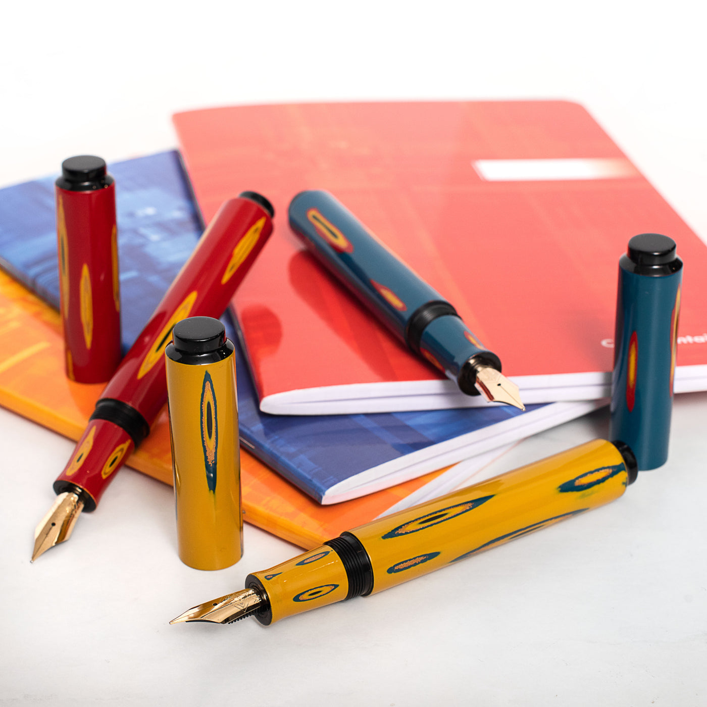Red  Yellow Blue Fountain Pen