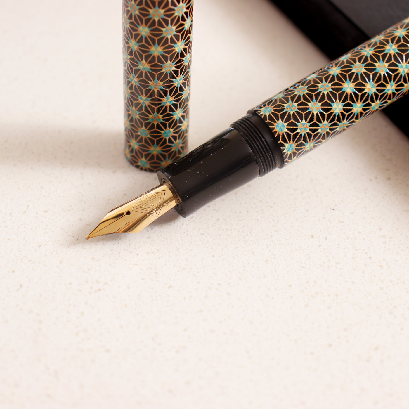 Teal Stars Fountain Pen