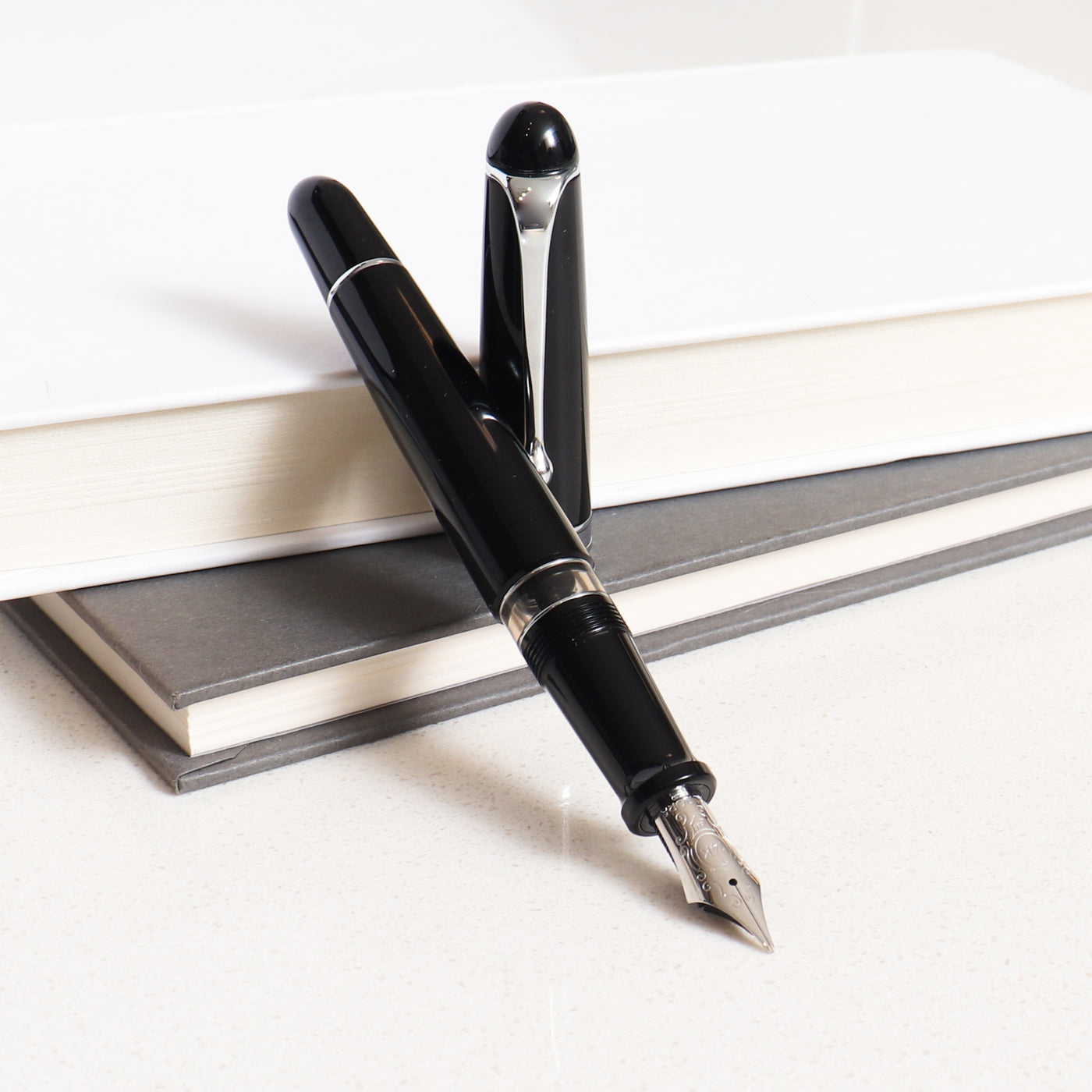 Aurora 88 Black w/ Chrome Trim Fountain Pen – The Nibsmith