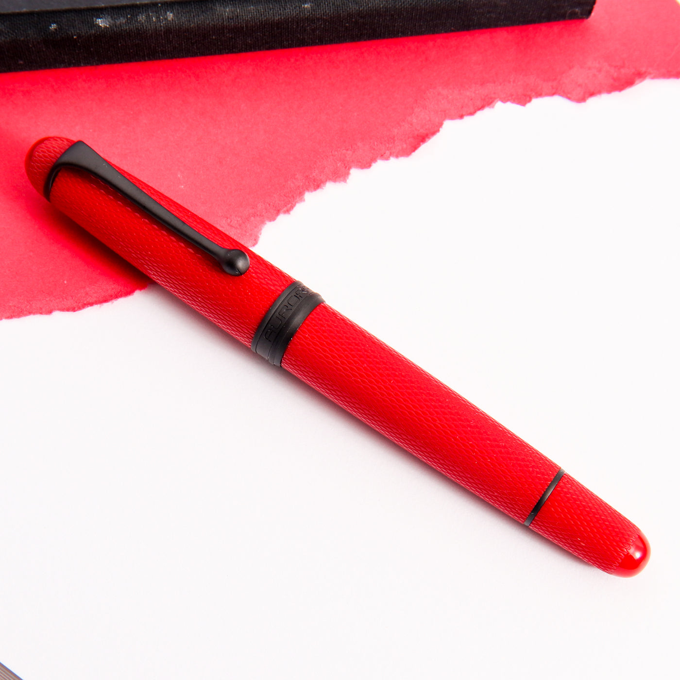 Aurora 88 Red Mamba Fountain Pen Capped