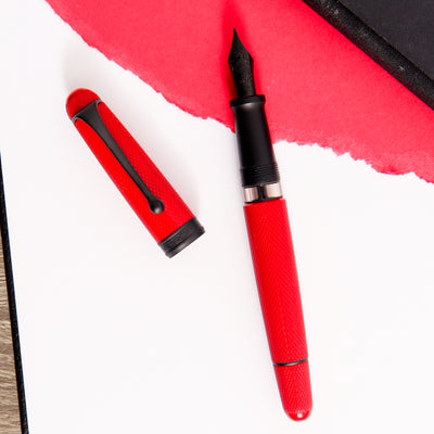 Aurora 88 Red Mamba Fountain Pen Red With Black Ruthenium Trim