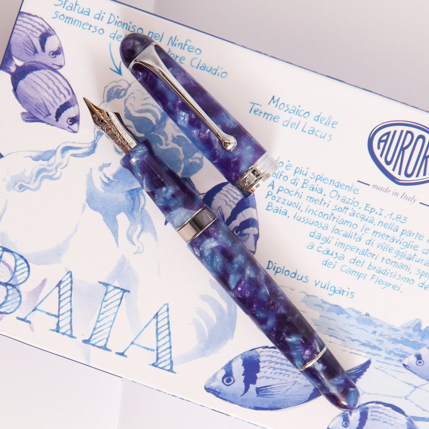 Aurora 888 Baia Limited Edition Fountain Pen Blue