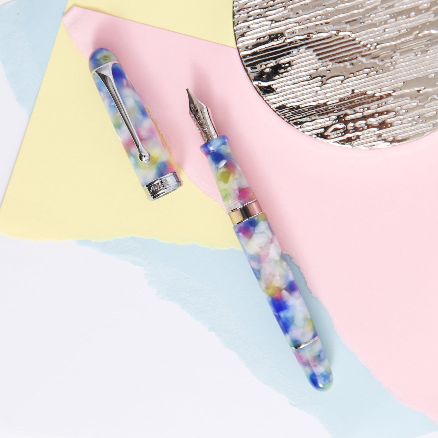 Aurora 888 Limited Edition Burano Fountain Pen Multicolored Resin