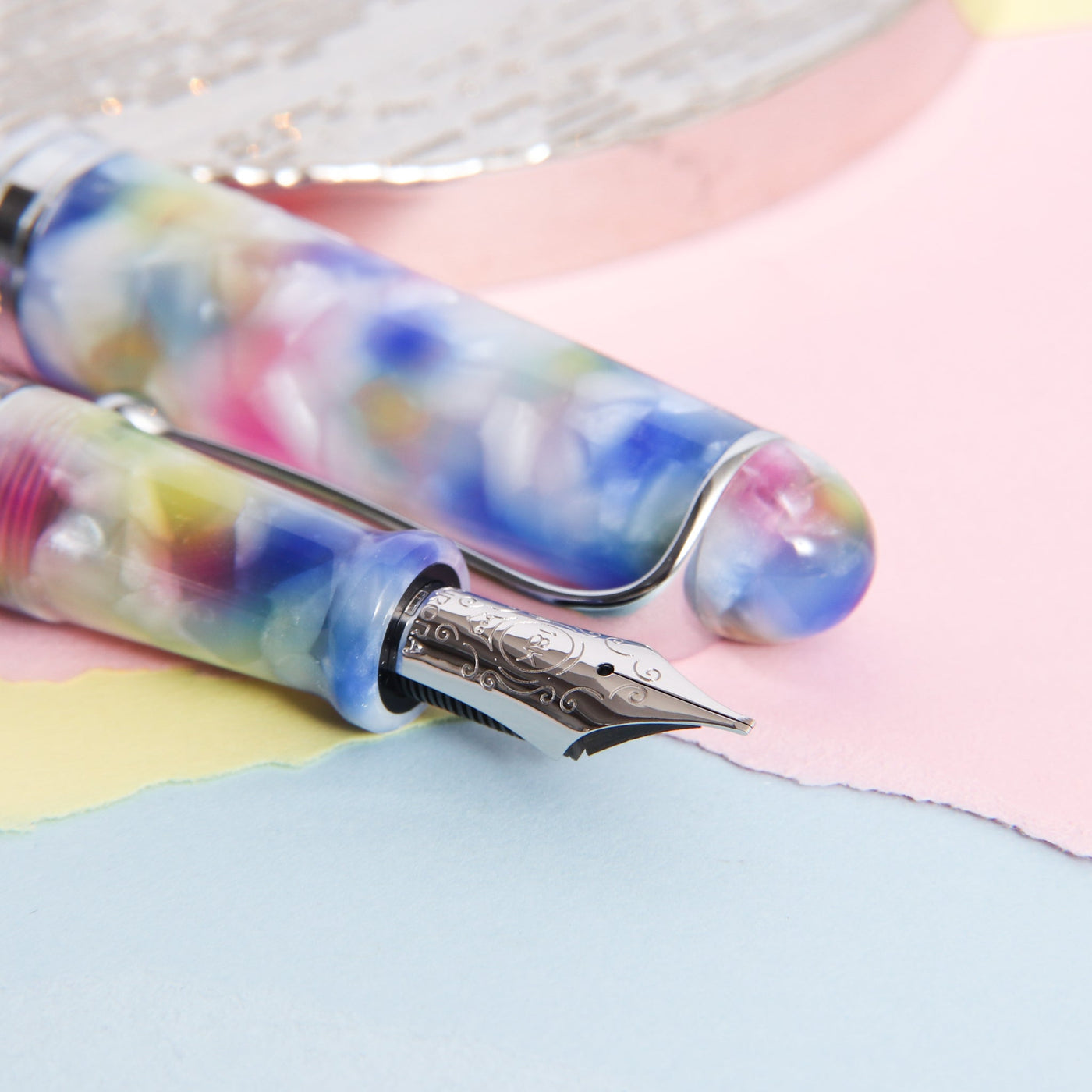 Aurora 888 Limited Edition Burano Fountain Pen Nib Details