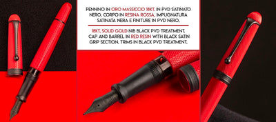 Aurora Red Mamba Fountain Pen